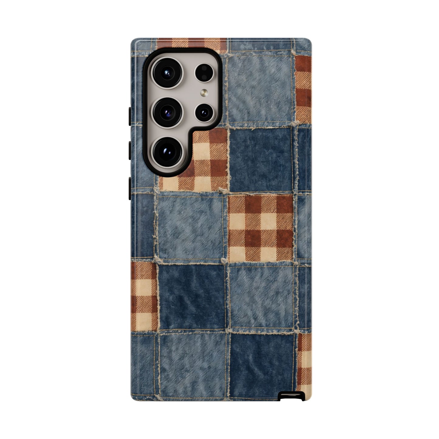 Denim Patchwork Tough Case