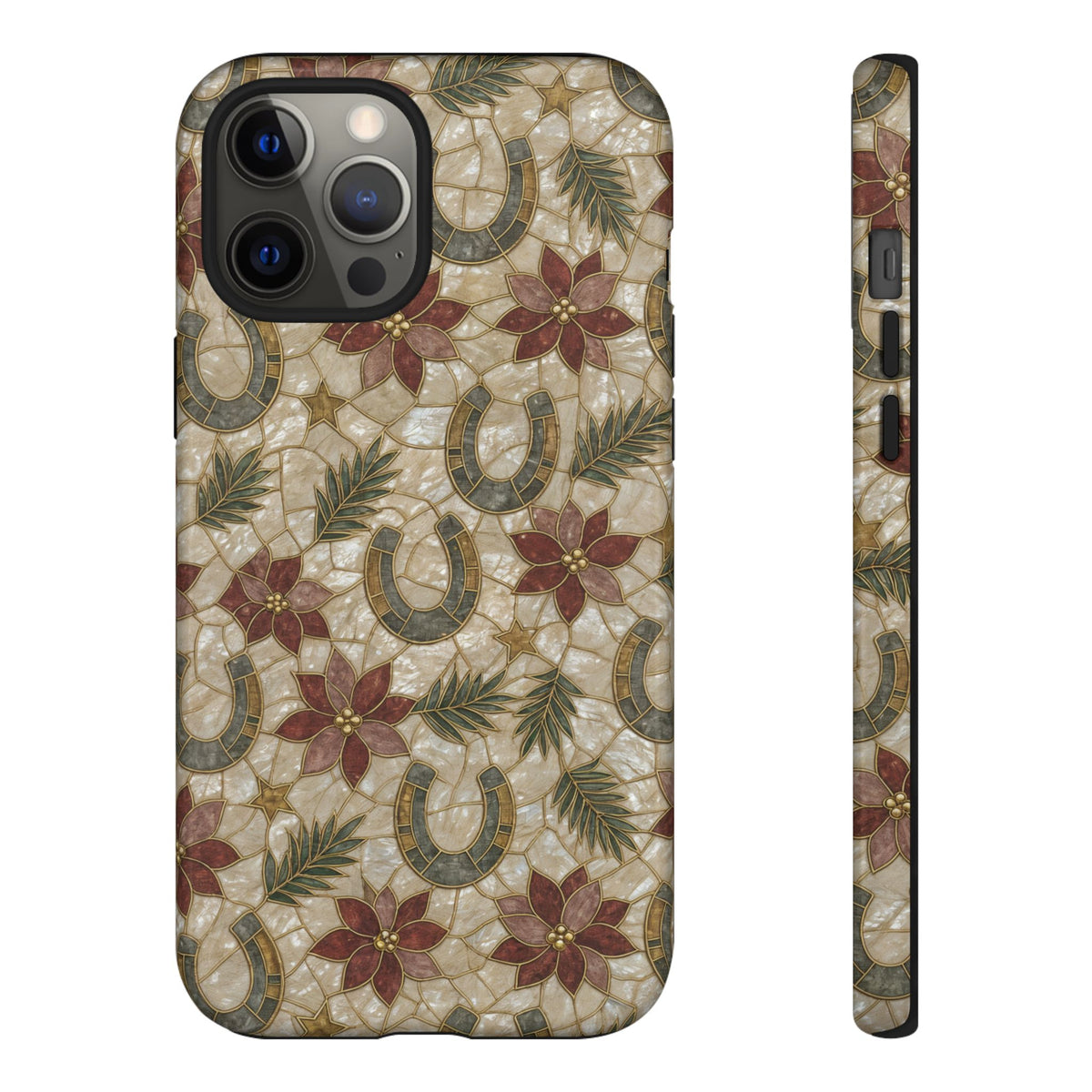 Pearl Horseshoe Poinsettia Tough Case