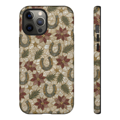 Pearl Horseshoe Poinsettia Tough Case