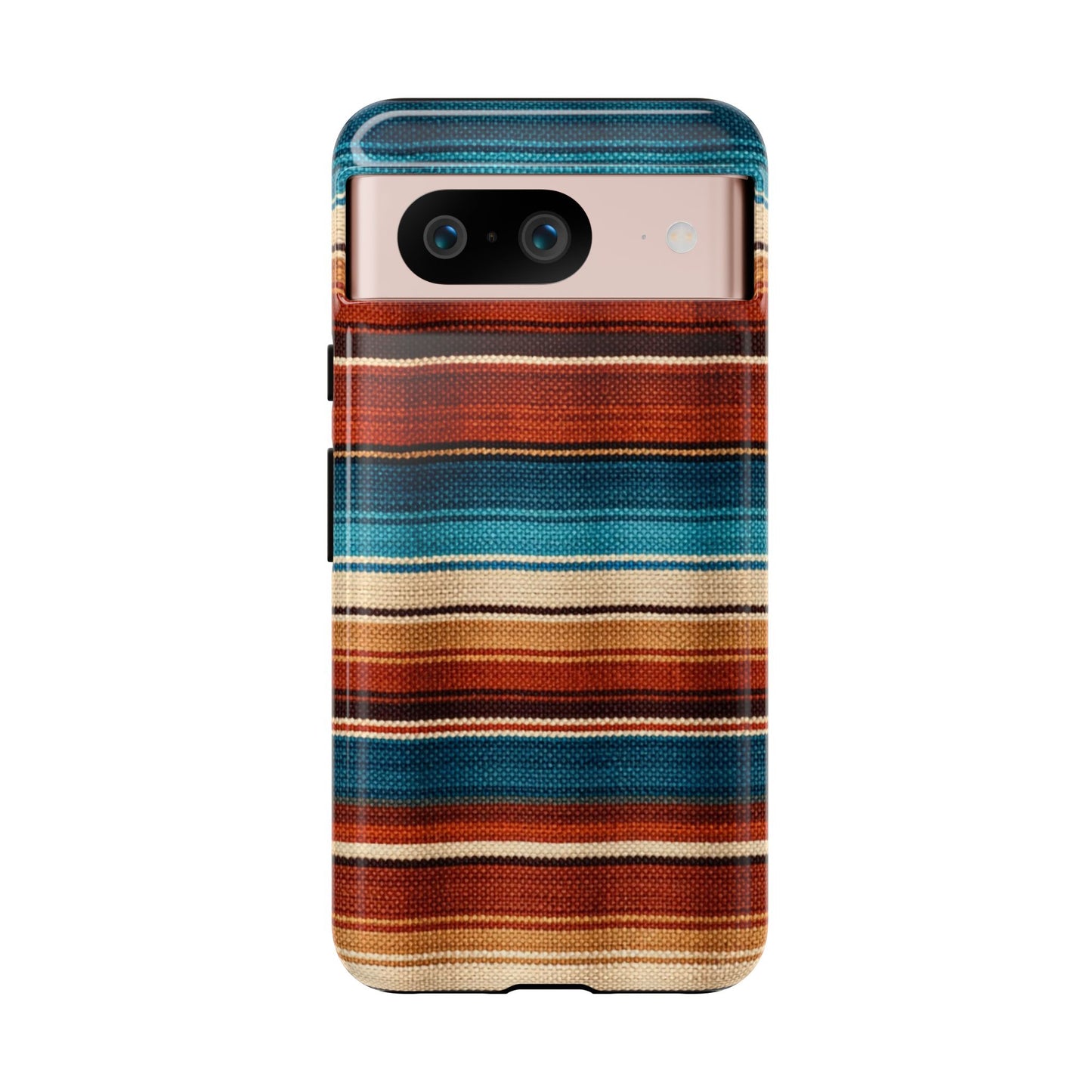 Turquoise + Orange Serape Tough Case