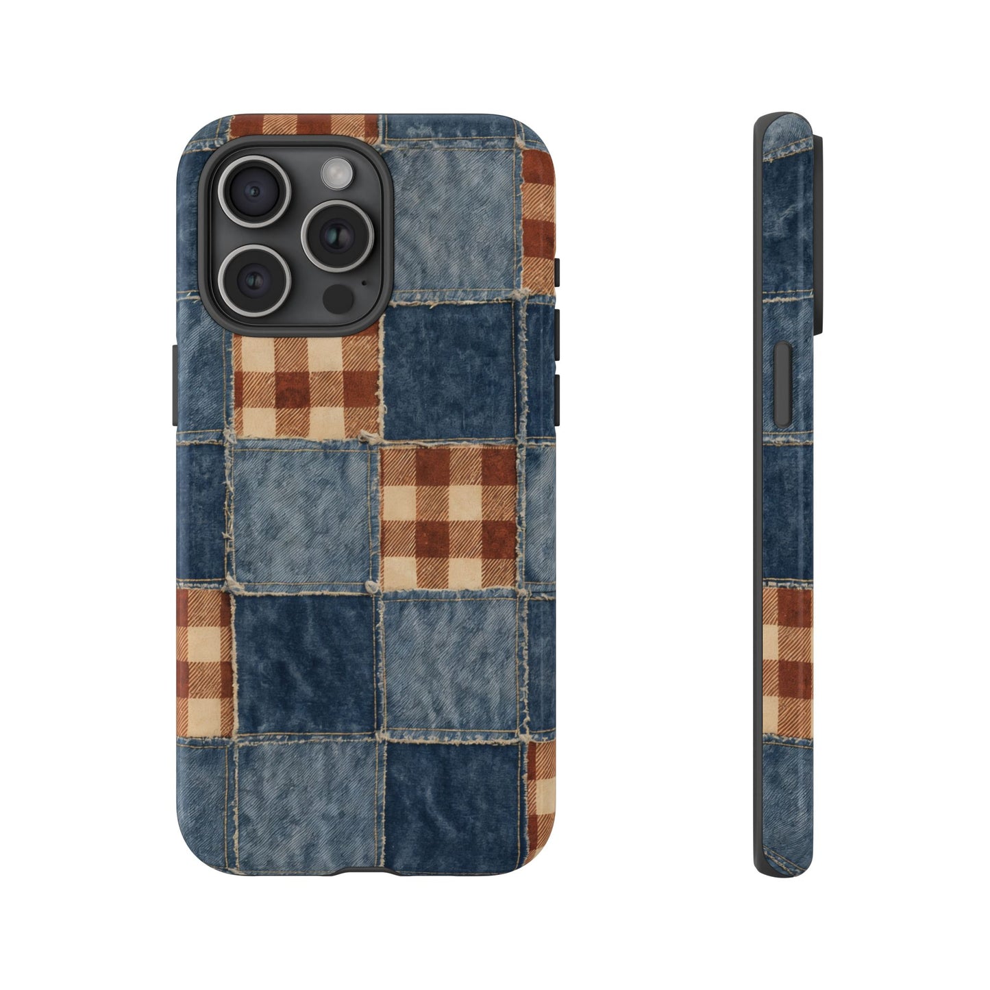 Denim Patchwork Tough Case