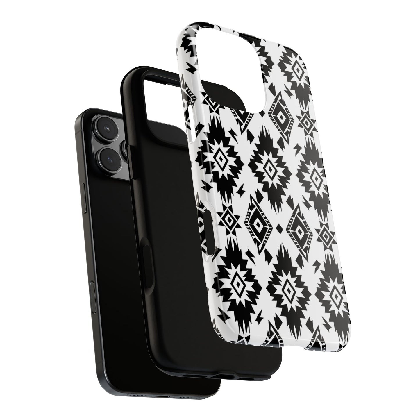 Black White Aztec Tough Phone Case