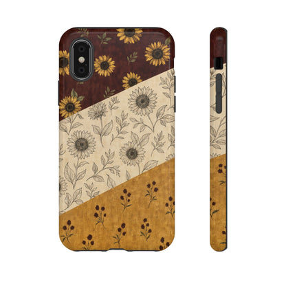 Sunflower Burgundy Swaths Tough Case