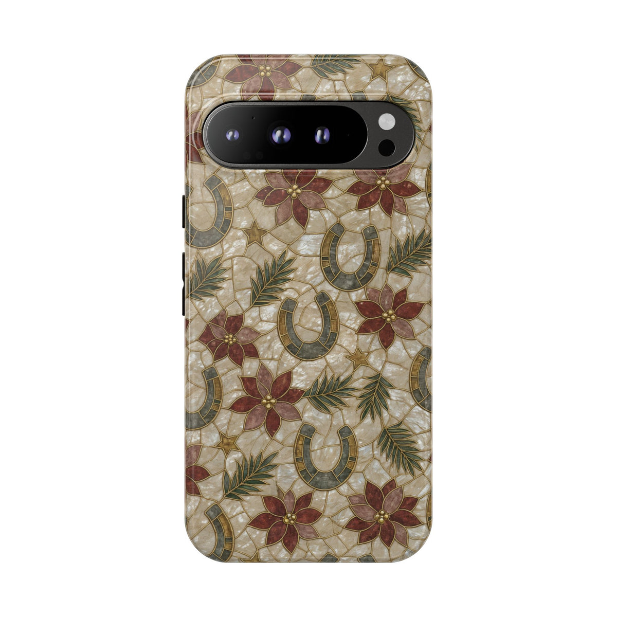 Pearl Horseshoe Poinsettia Tough Case