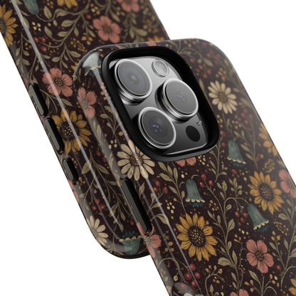 Plum Folk Floral Tough Case