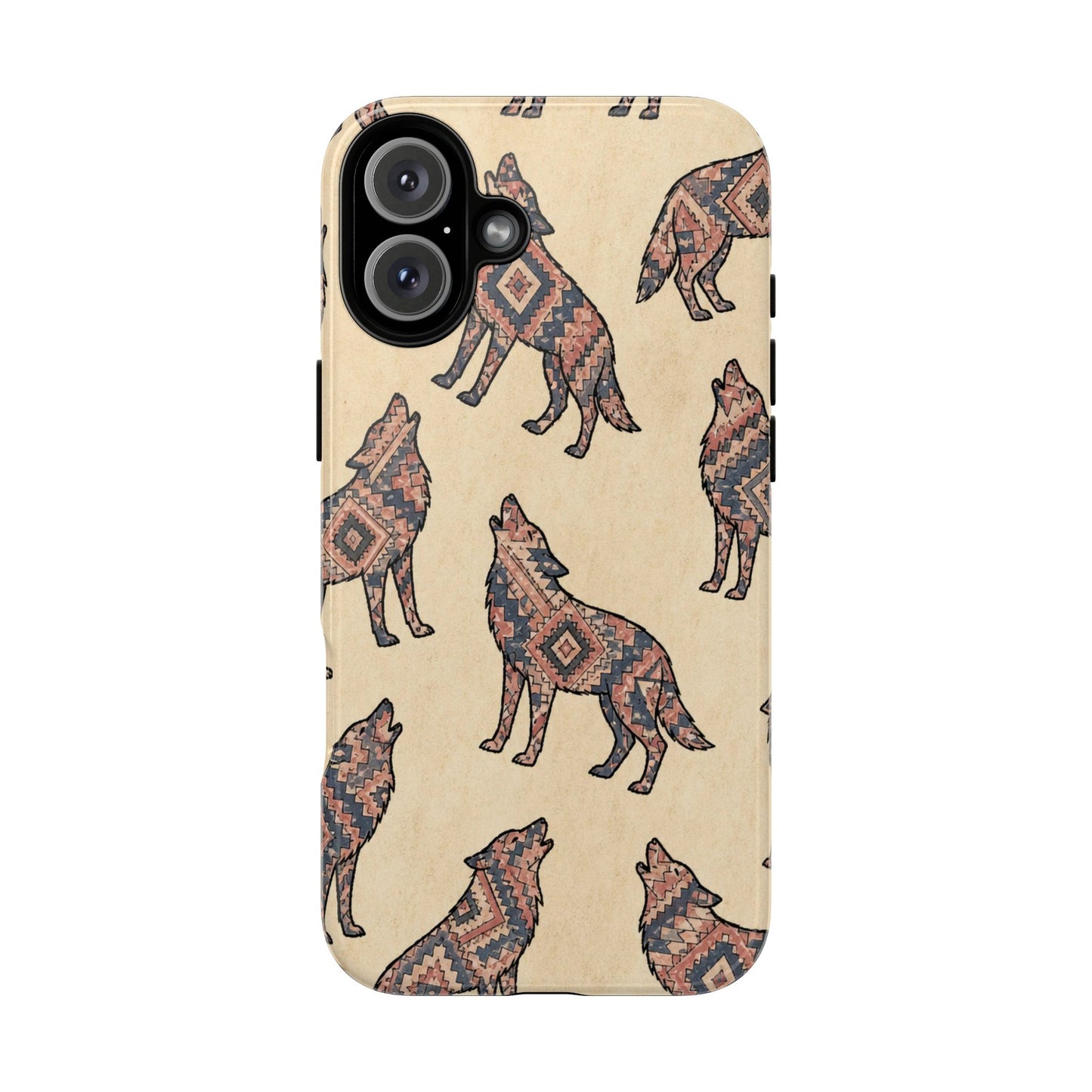 Rose Aztec Wolf Tough Case