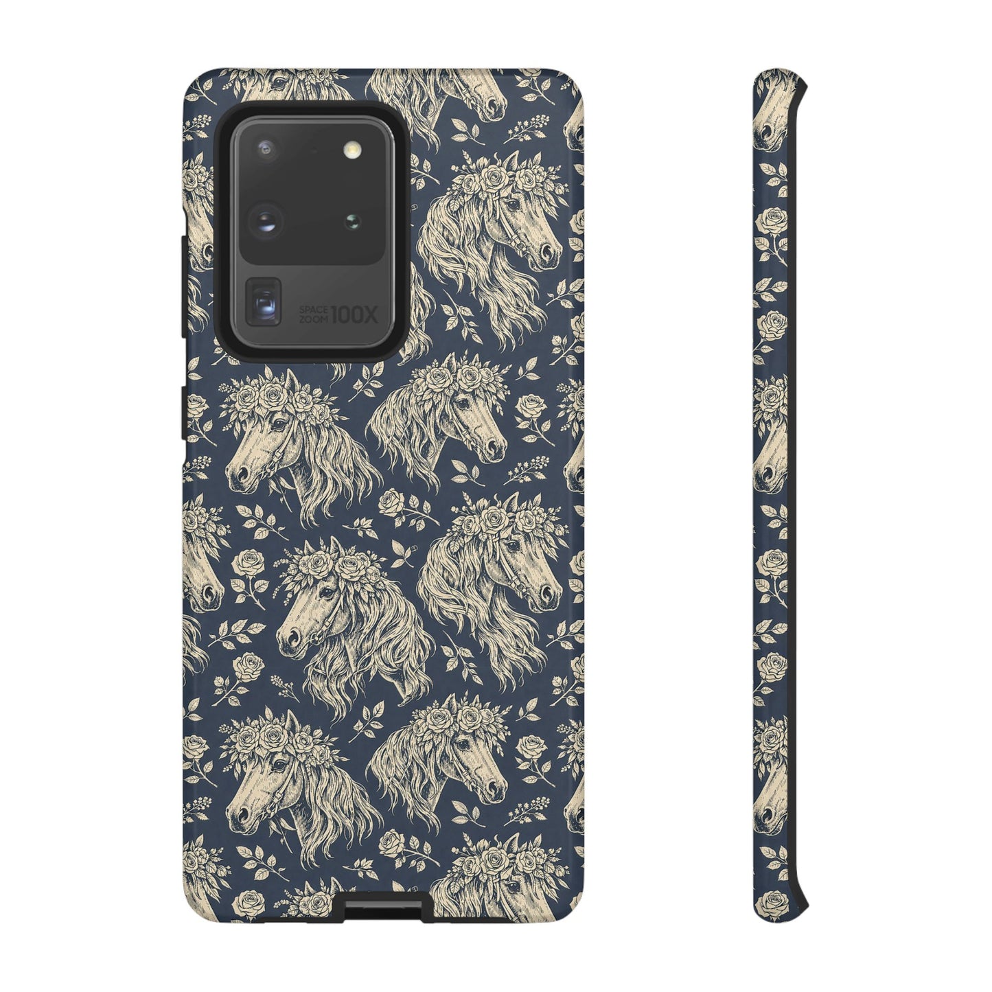 Floral Horses Tough Case