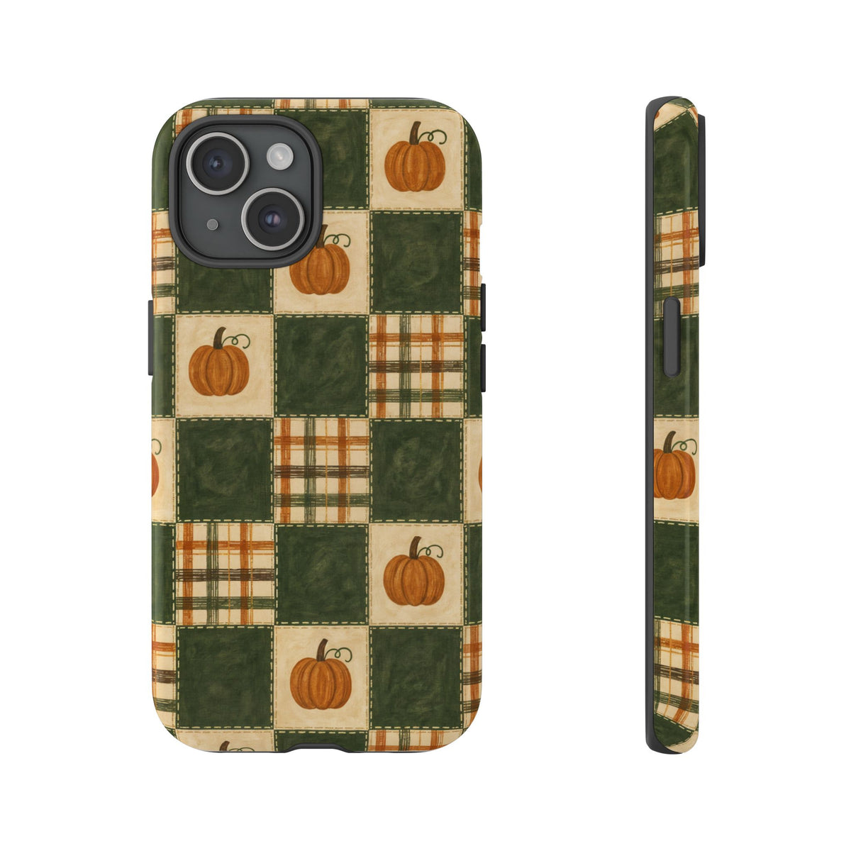 Pumpkin Check Quilt Tough Case