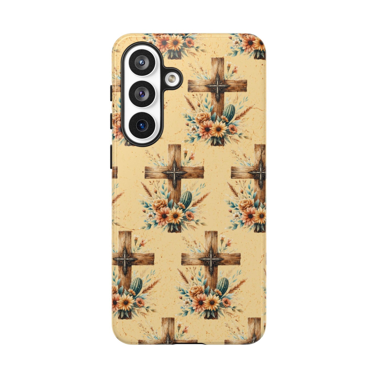 Floral Crosses Tough Case