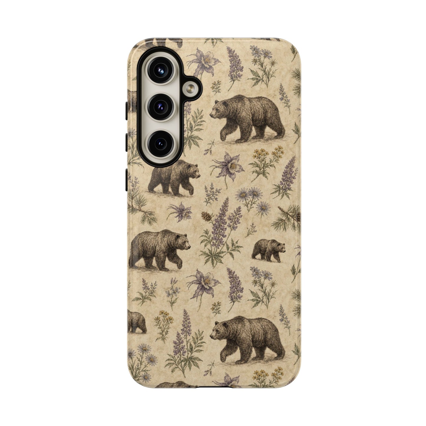 Floral Bear Tough Case
