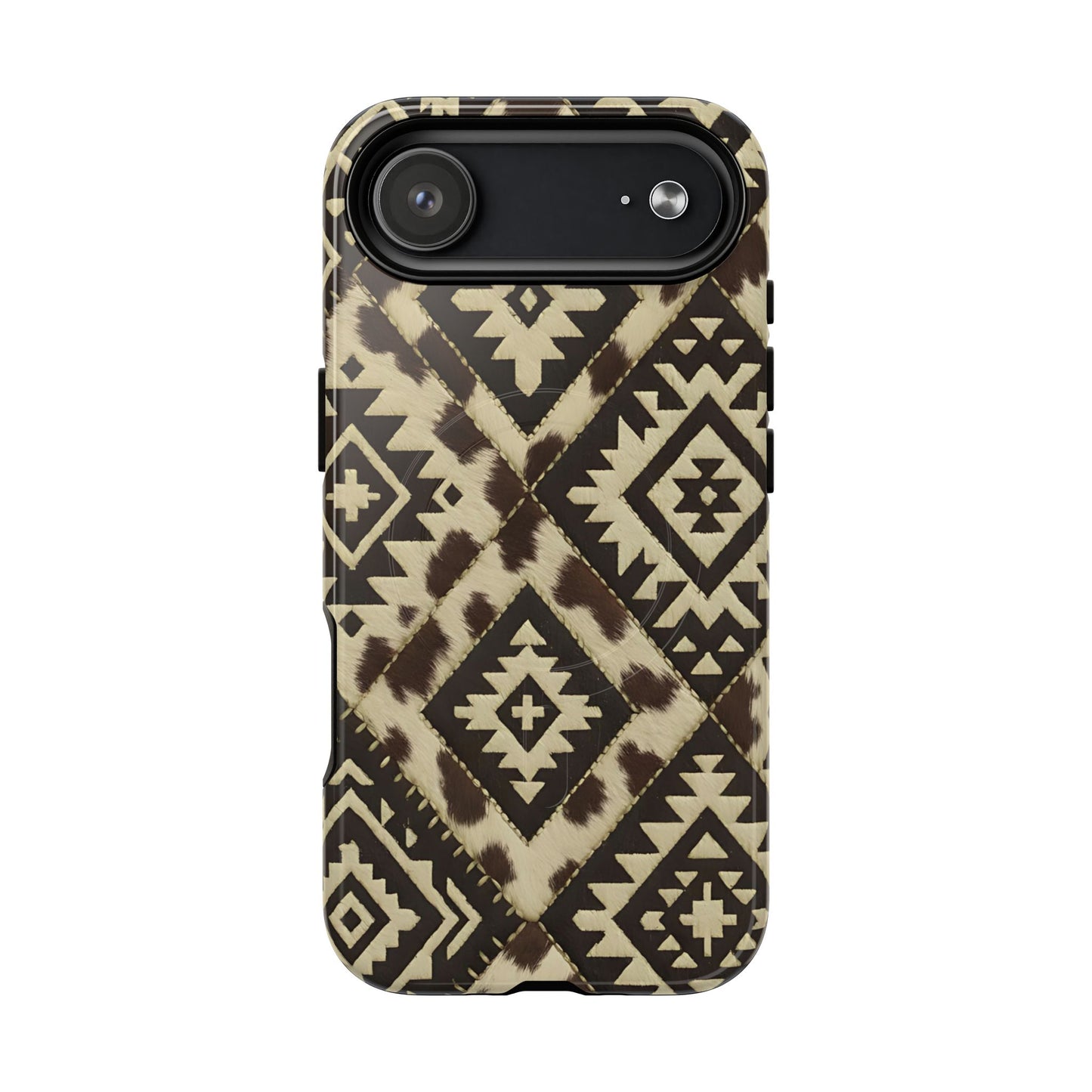 Chocolate Aztec Quilt Magnetic Case