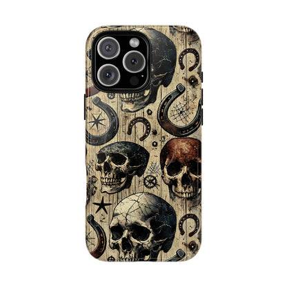 Skulls and Horseshoes Magnetic Case