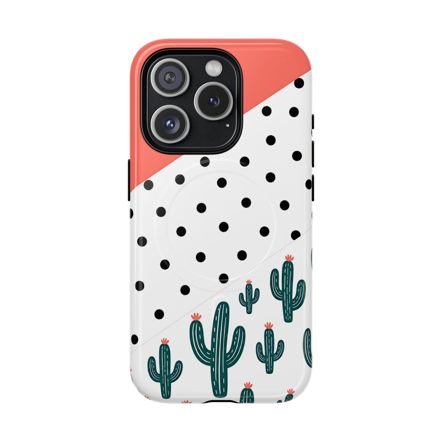 Polka Dot Cactus Magnetic Case