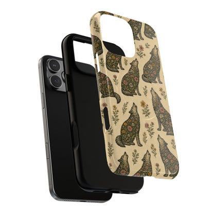 Floral Wolf Magnetic Case