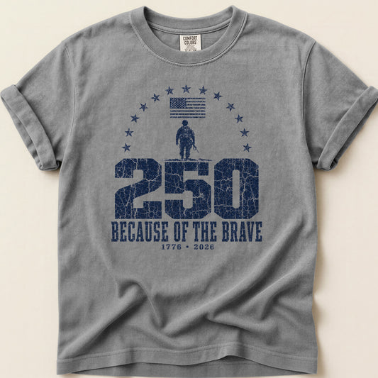 250 Soldier T-shirt on Grey
