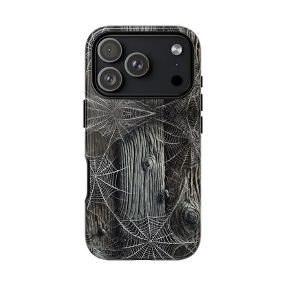 Spiderwebs Barnwood Tough Phone Case
