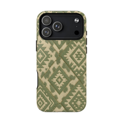 Sage Aztec Quilt Magnetic Case
