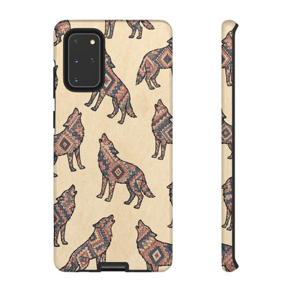 Rose Aztec Wolf Tough Case