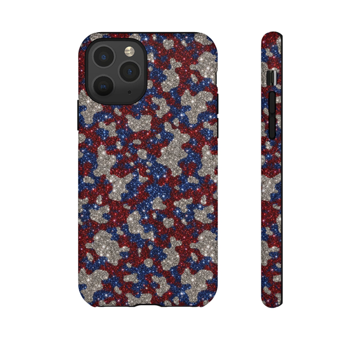 USA Cowhide Glitter Tough Case