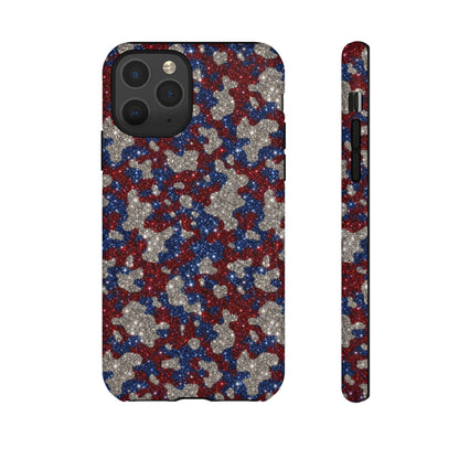 USA Cowhide Glitter Tough Case