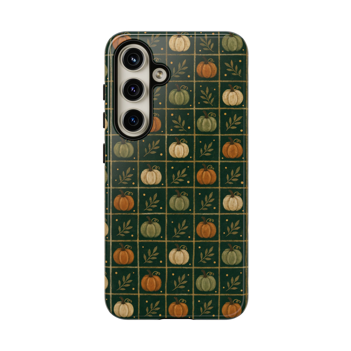 Green Pumpkin Check Tough Case