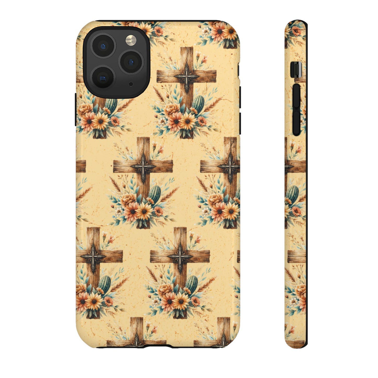 Floral Crosses Tough Case