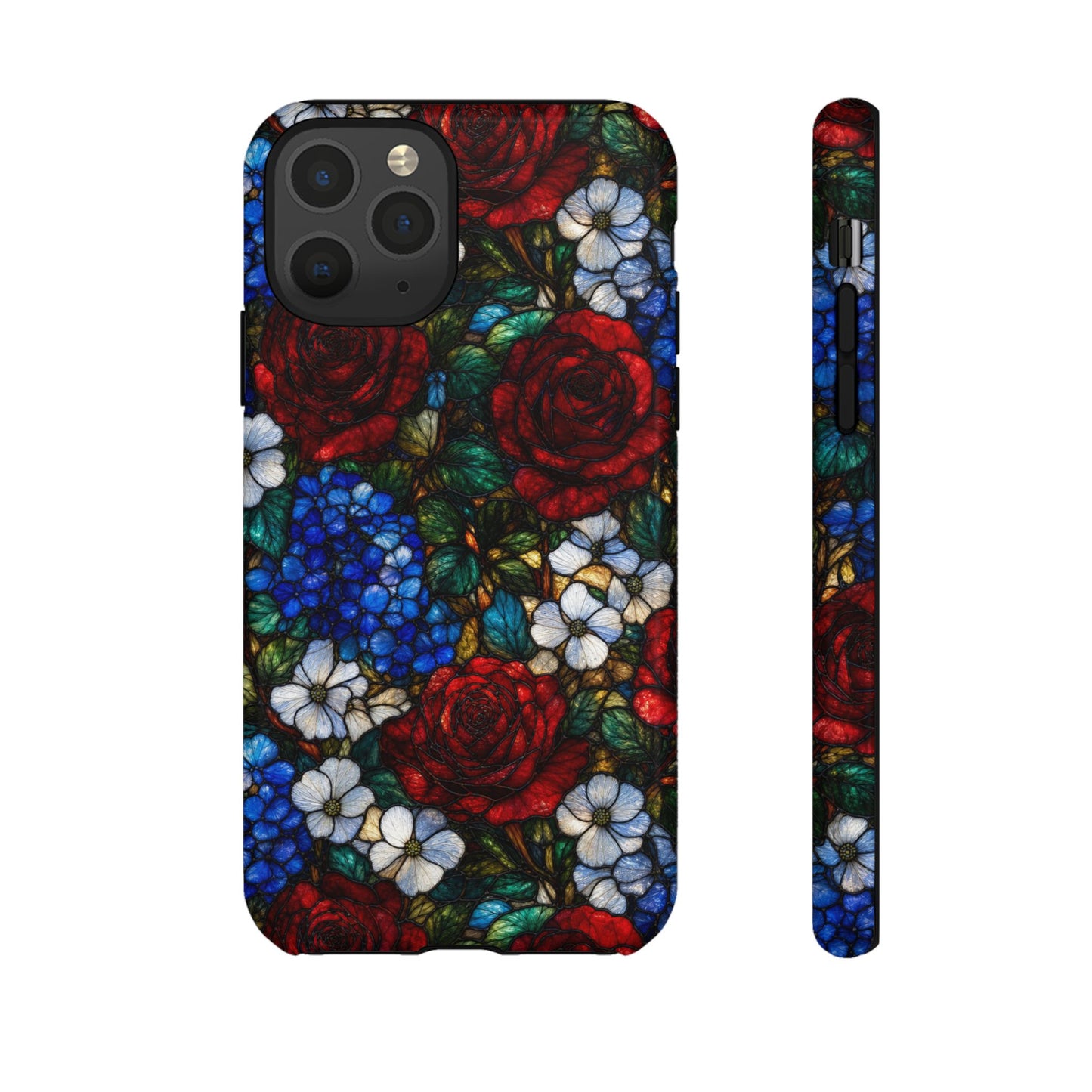 Patriotic Floral Glass Tough Case