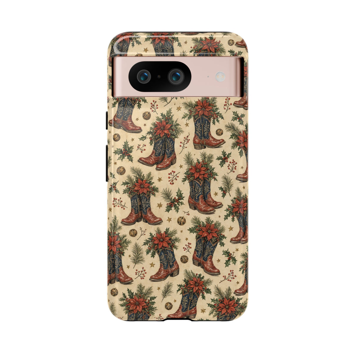 Poinsettia Boots Tough Case