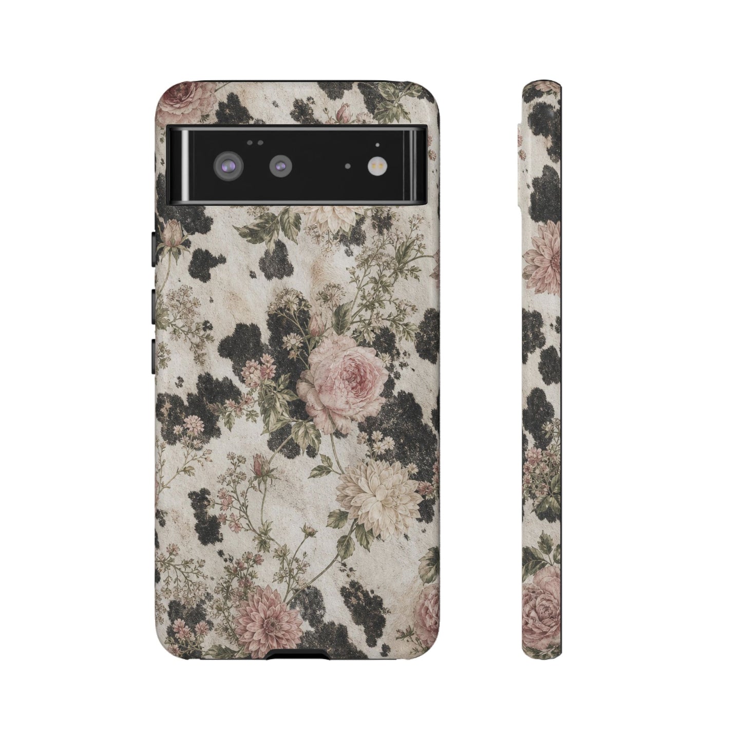 Floral Cowhide Tough Case
