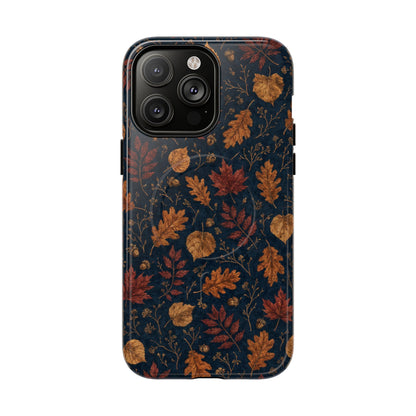 Navy Oak Leaf Magnetic Case
