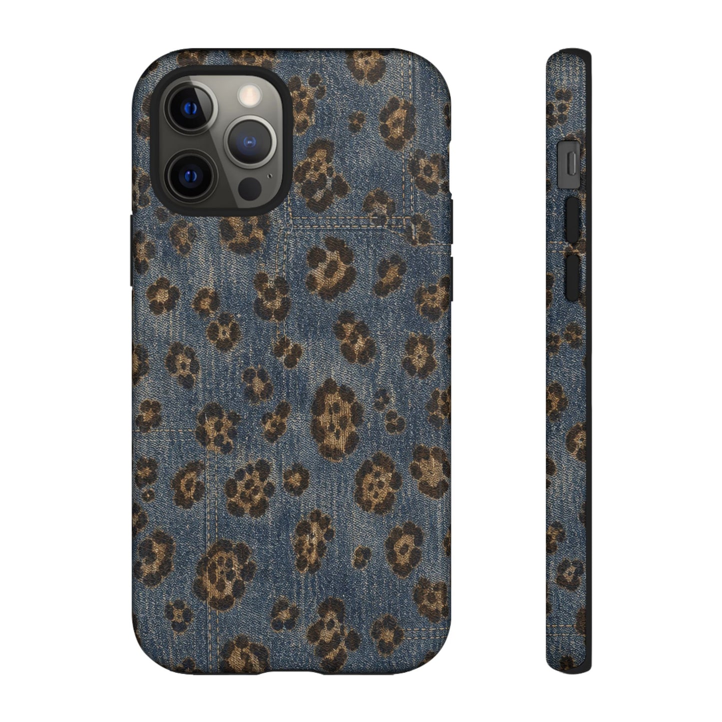 Denim Leopard Tough Case