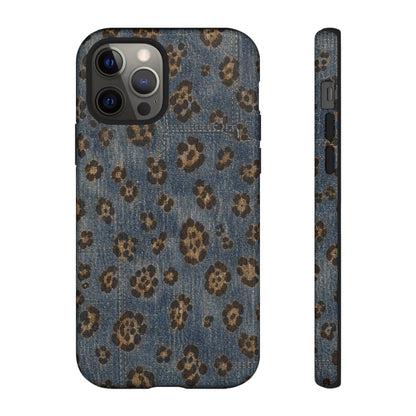 Denim Leopard Tough Case