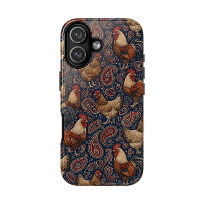 Patriotic Paisley Chickens Tough Case