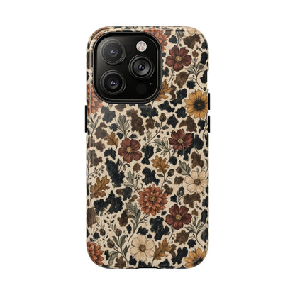 Autumn Cowhide Bloom Magnetic Case