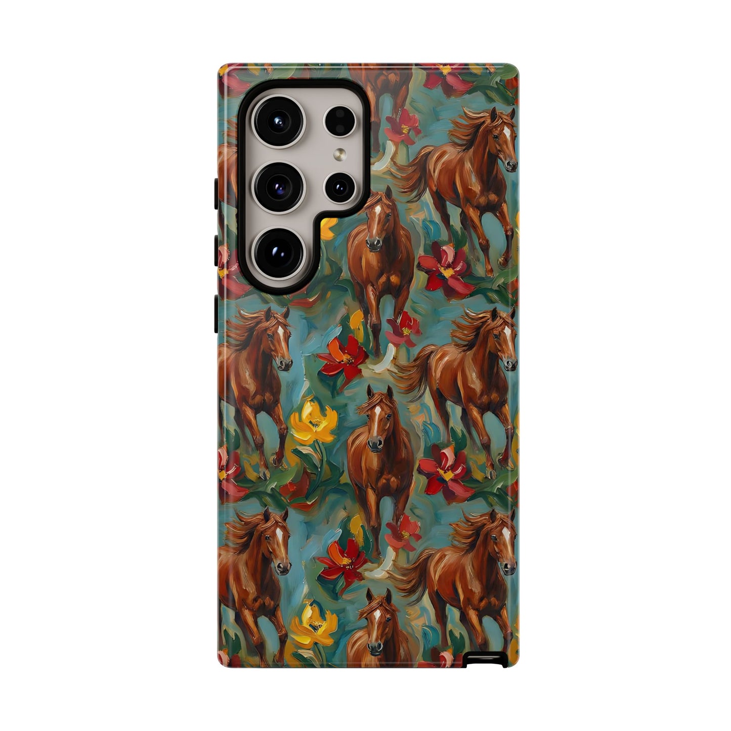 Oil Painted Horses Tough Case