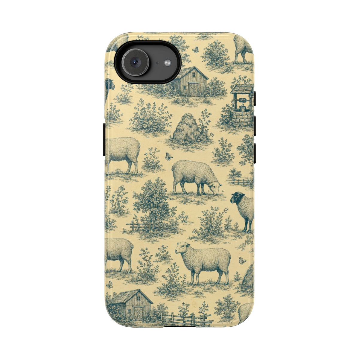 Sheep Toile Tough Case