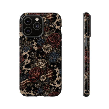 USA Cowhide Bloom Tough Case