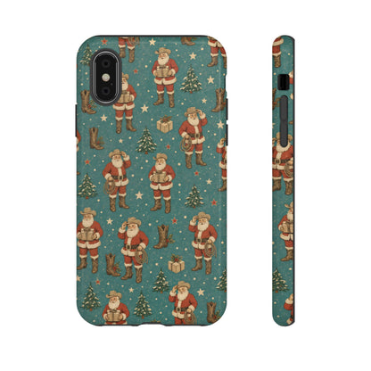 Retro Cowboy Santa Tough Case
