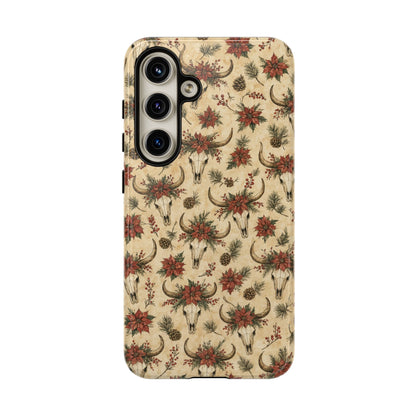 Skull Poinsettia Tough Case