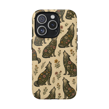 Floral Wolves Magnetic Case