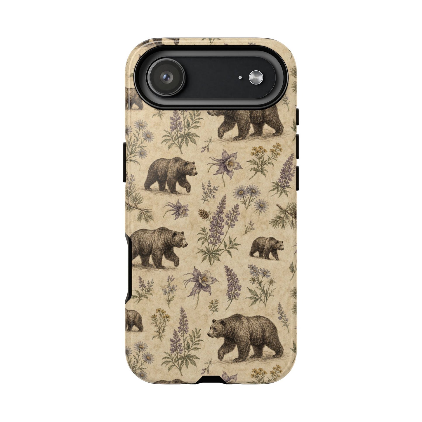 Floral Bear Tough Case
