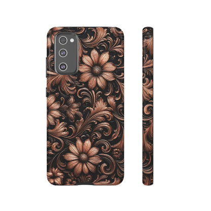 Rose Gold Floral Tough Case