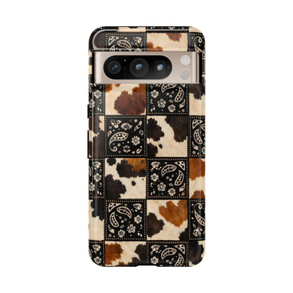 Cowhide Bandana Checkered Tough Case