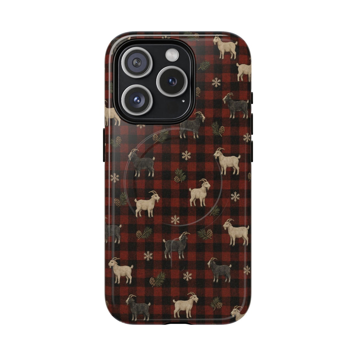 Buffalo Check Goats Magnetic Case
