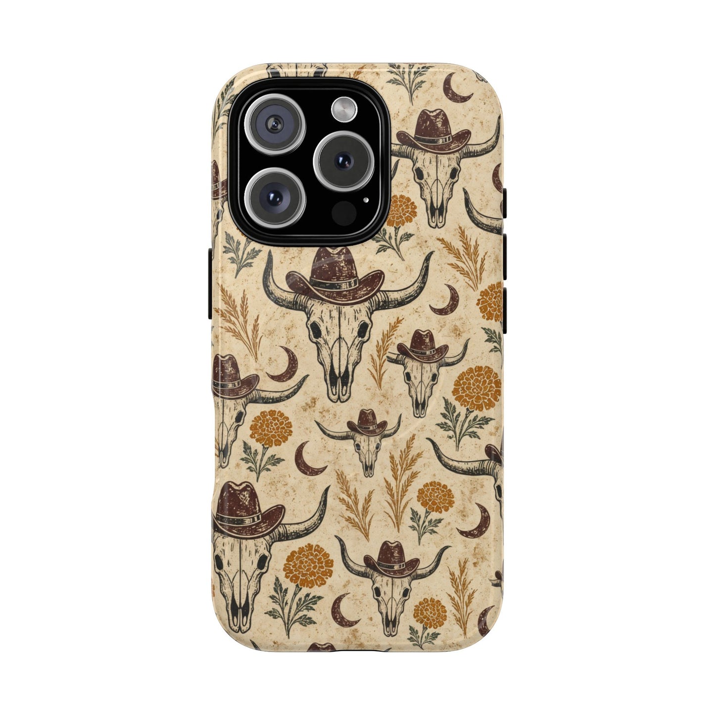 Marigold Skull Magnetic Case