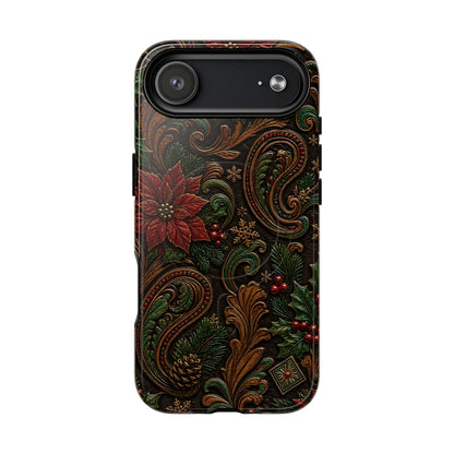 Carved Christmas Paisley Magnetic Case