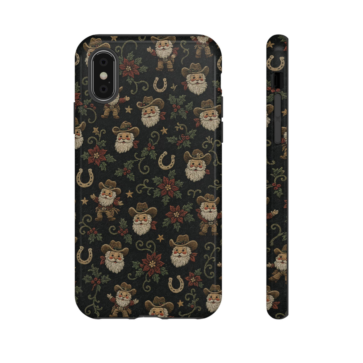 Stitched Cowboy Santa Tough Case