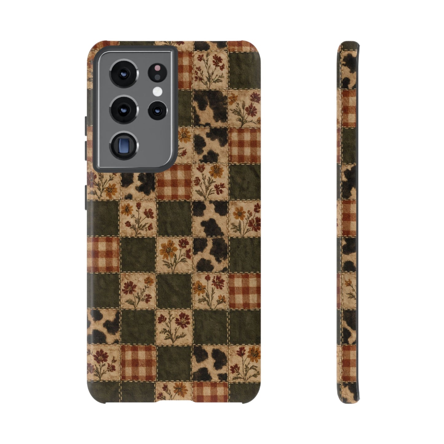 Autumn Plaid Patchwork Tough Case