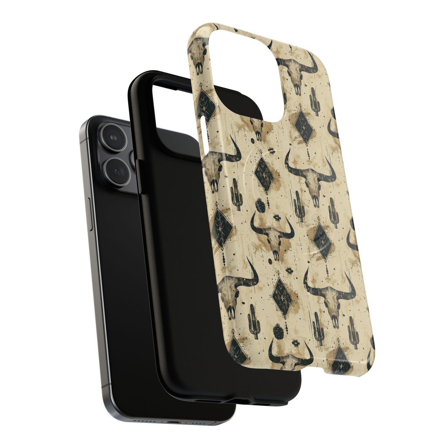 Bull Skull Grunge Magnetic Case