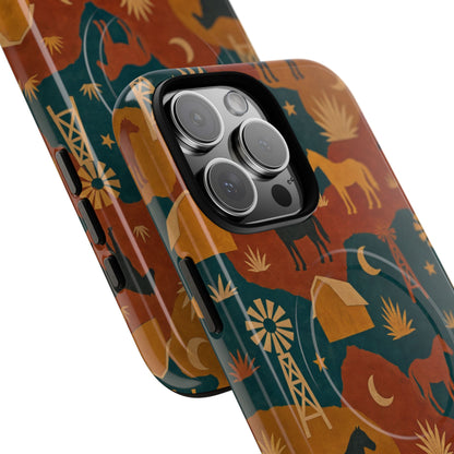 Ranch Horses Magnetic Case